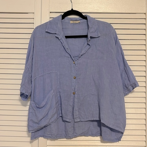 Laura Gotti linen blouse - Picture 1 of 6